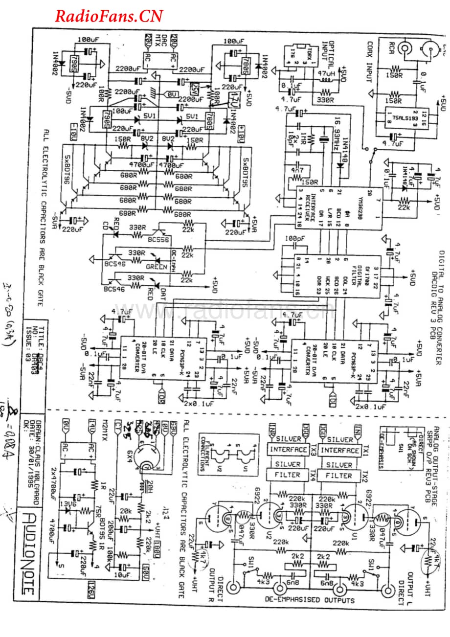 AudioNote-1-dac-sch维修电路图 手册.pdf_第1页