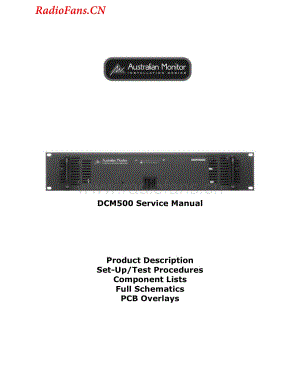 AustralianMonitor-DCM500-pwr-sm维修电路图 手册.pdf