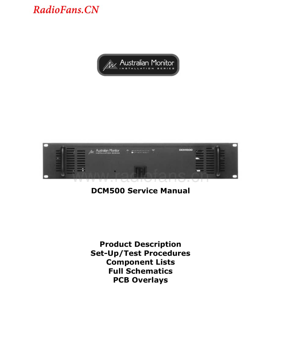 AustralianMonitor-DCM500-pwr-sm维修电路图 手册.pdf_第1页