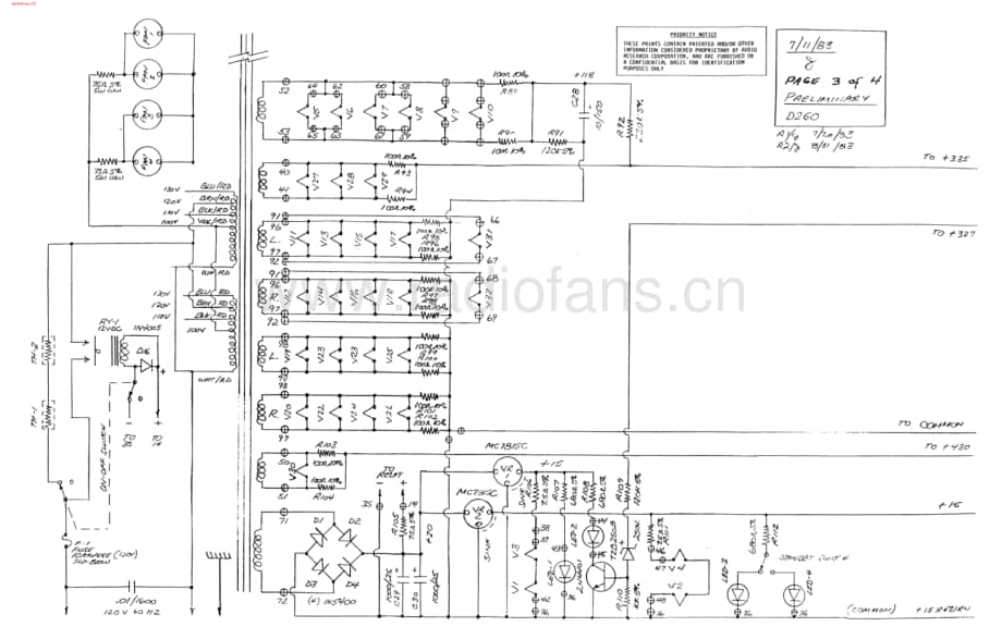 AudioResearch-D250-pwr-sch维修电路图 手册.pdf_第3页