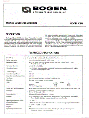 Bogen-CSM-pre-sm维修电路图 手册.pdf