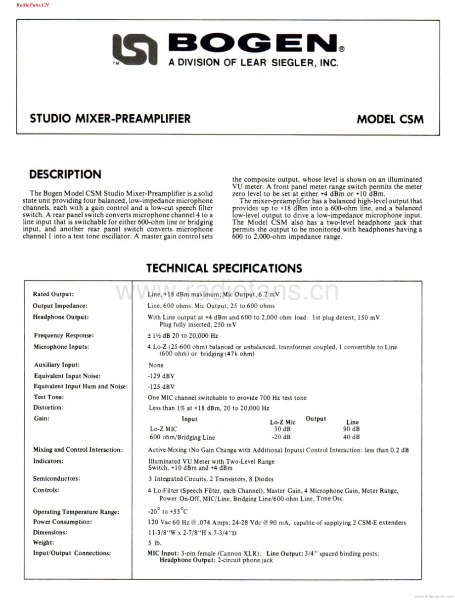Bogen-CSM-pre-sm维修电路图 手册.pdf_第1页