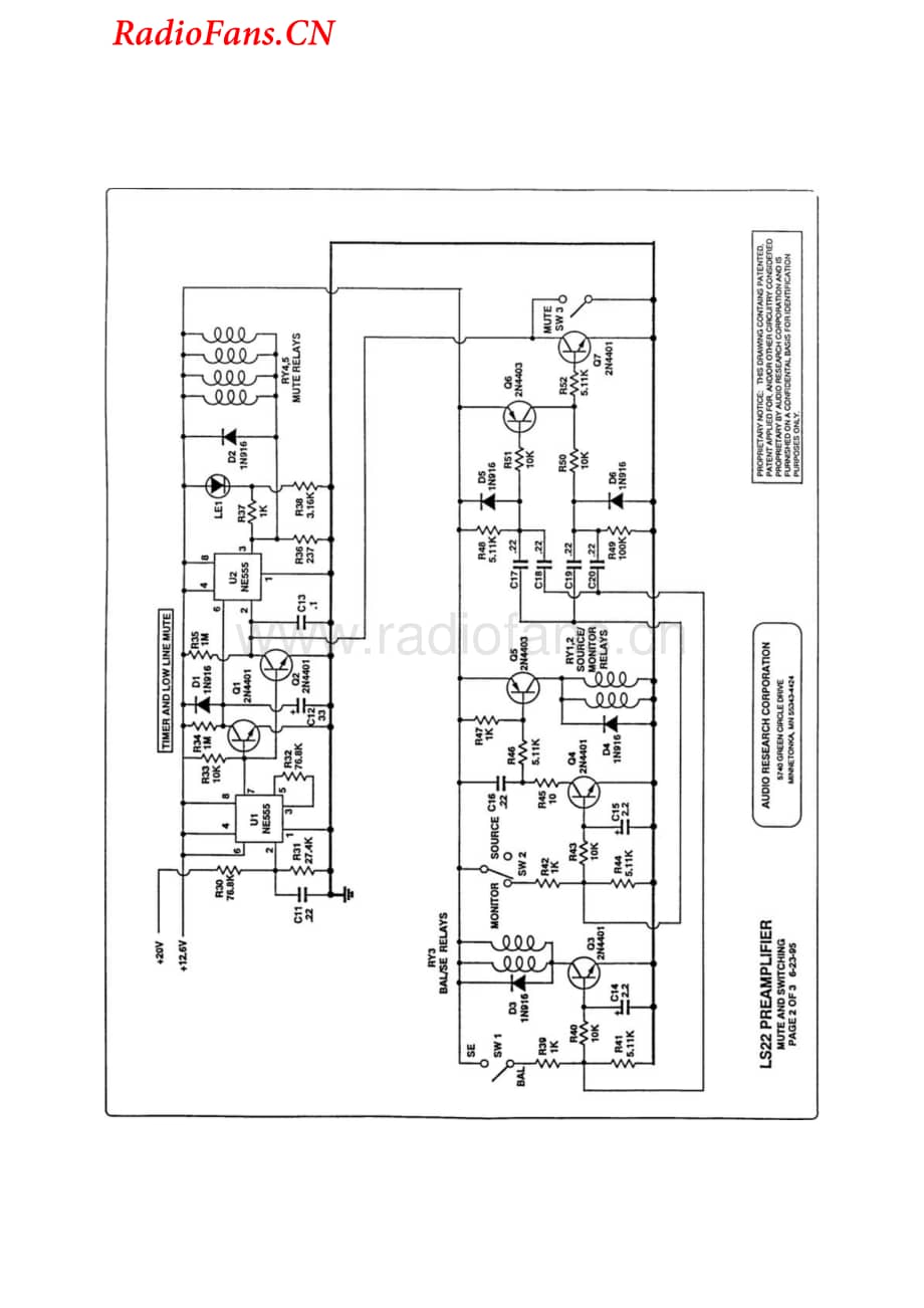 AudioResearch-LS22-pre-sch维修电路图 手册.pdf_第2页