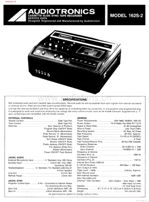 Audiotronics-162S2-tape-sm维修电路图 手册.pdf