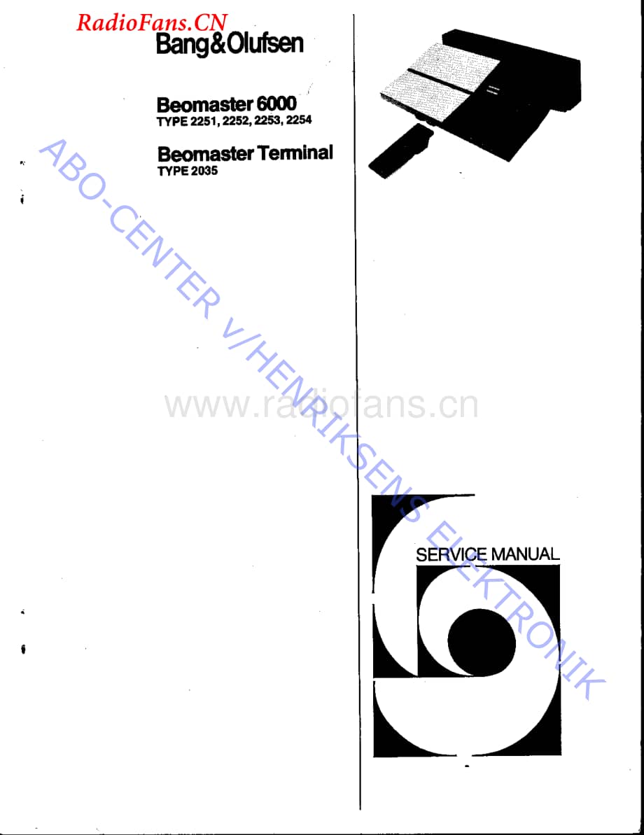 B&O-Beomaster6000-type-225x维修电路图 手册.pdf_第1页