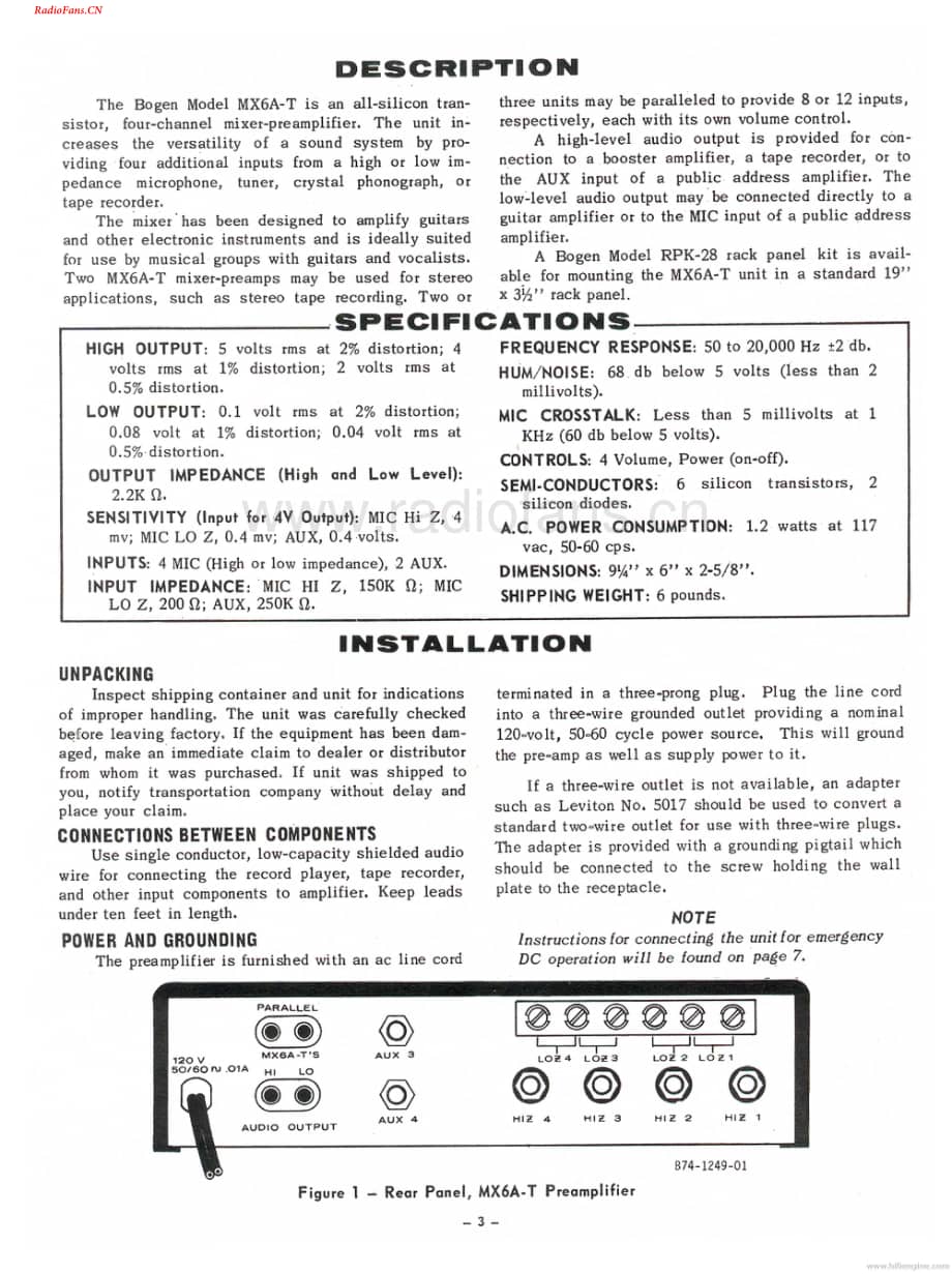 Bogen-MX6AT-pre-sm维修电路图 手册.pdf_第3页