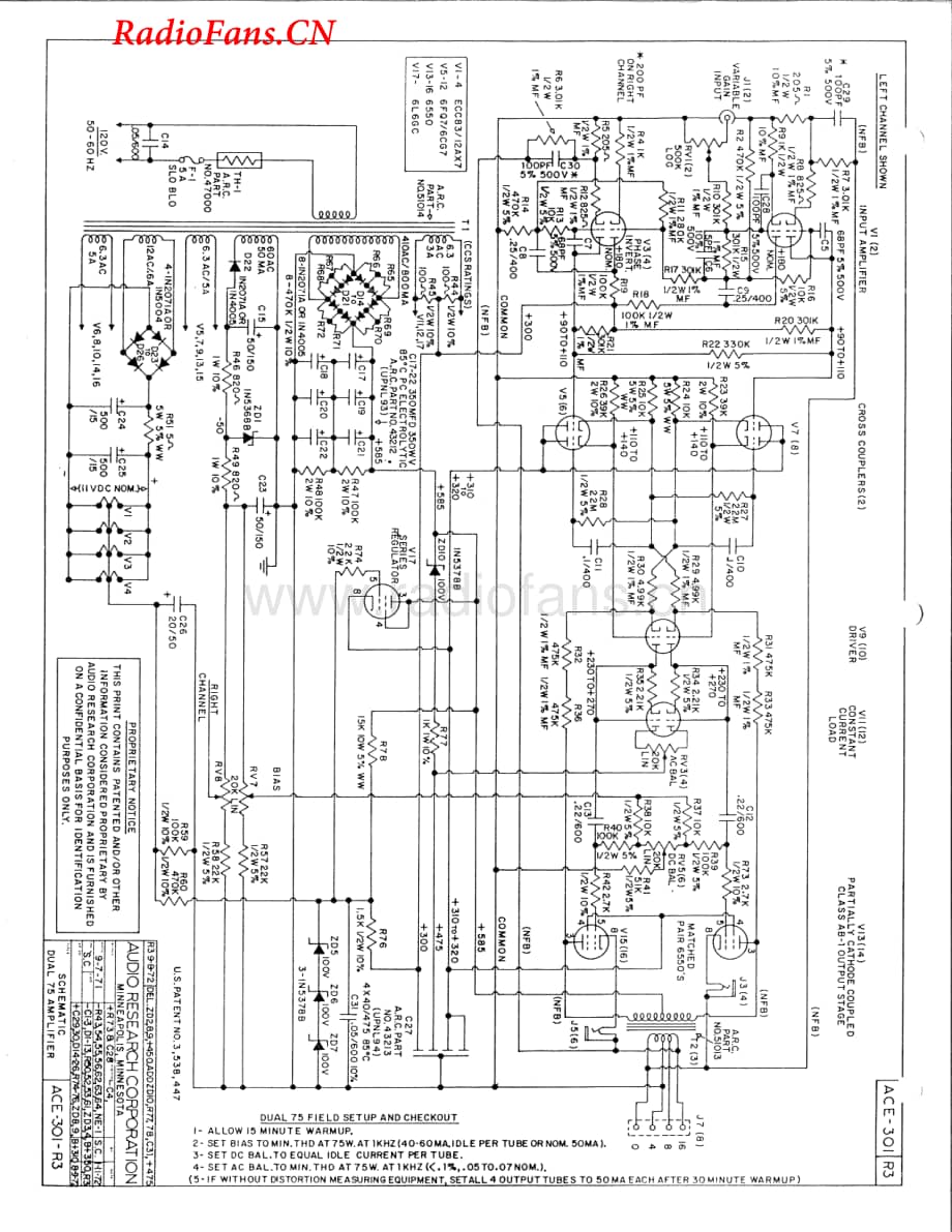 AudioResearch-D75-pwr-sch维修电路图 手册.pdf_第3页