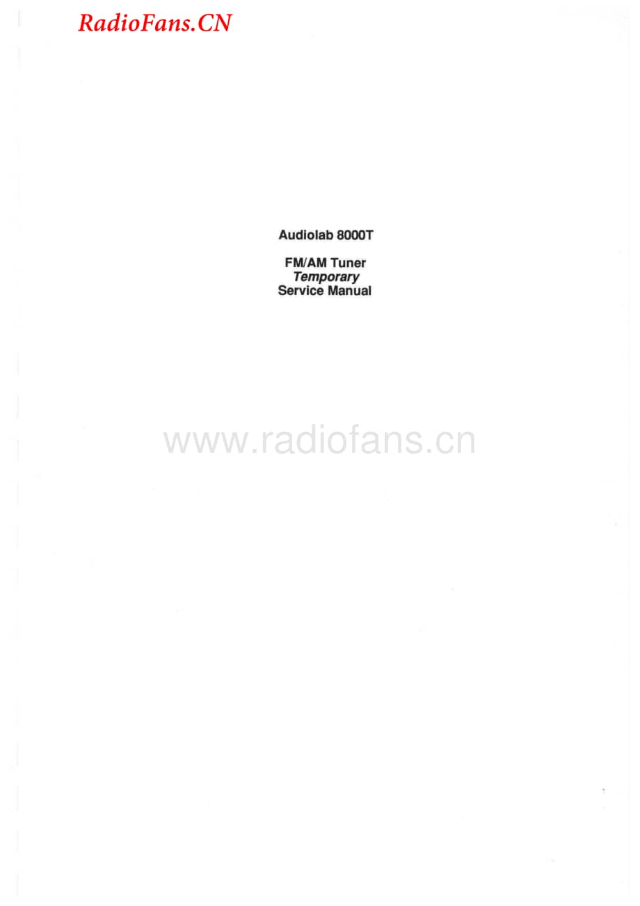 Audiolab-8000T-tun-sm维修电路图 手册.pdf_第1页