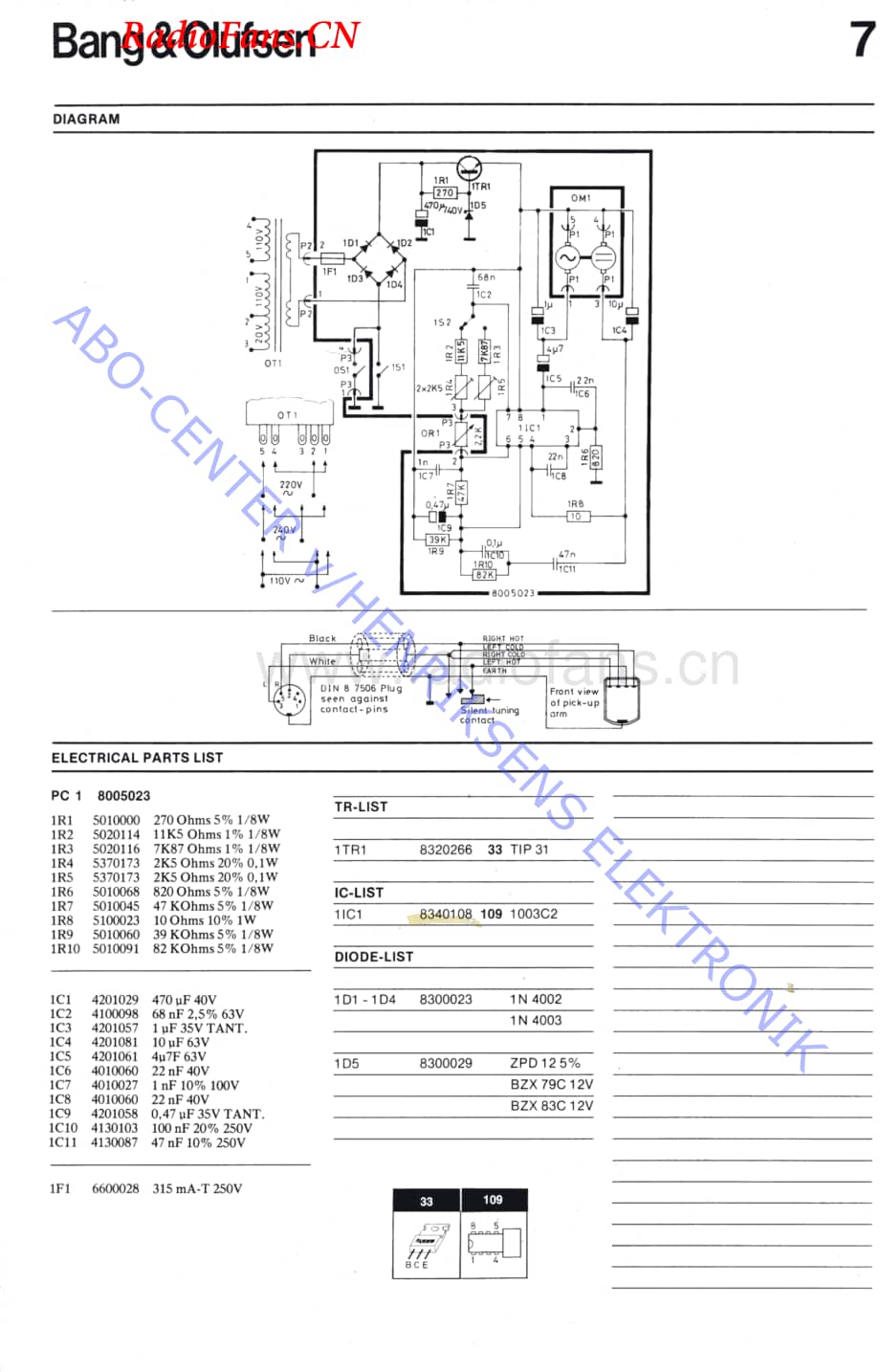 B&O-Beogram1902-type-571x维修电路图 手册.pdf_第2页