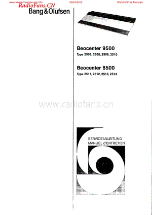 B&O-Beocenter9500-type-25xx维修电路图 手册.pdf