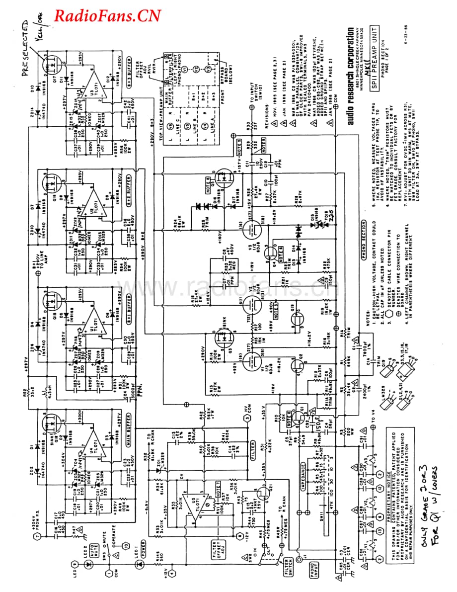 AudioResearch-SP11PSMKII-pre-sch维修电路图 手册.pdf_第2页