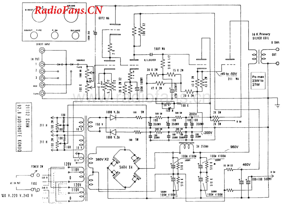 AudioNote-211S-int-sch维修电路图 手册.pdf_第1页