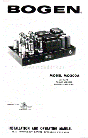 Bogen-MO200A-pa-sm维修电路图 手册.pdf
