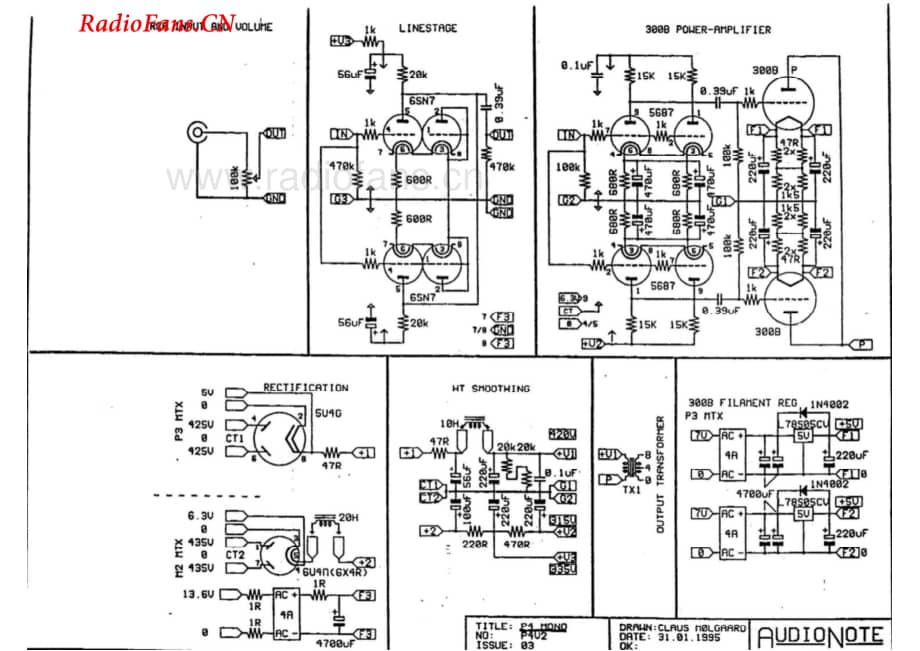 AudioNote-P4-pwr-sch维修电路图 手册.pdf_第1页