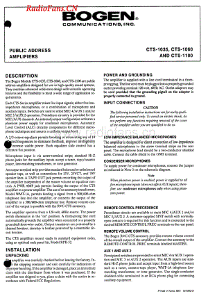 Bogen-CTS1100-pa-sm维修电路图 手册.pdf