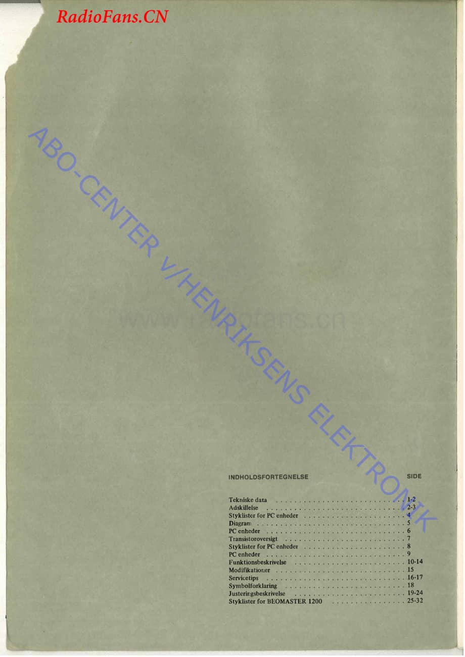 B&O-Beomaster1200-type-2501维修电路图 手册.pdf_第2页