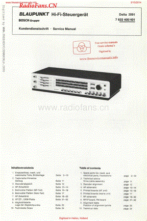 Blaupunkt-Delta2091-rec-sm维修电路图 手册.pdf