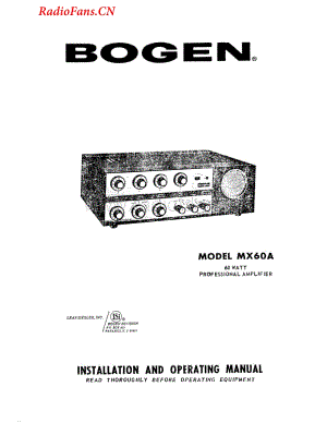 Bogen-MX60A-pwr-sm维修电路图 手册.pdf