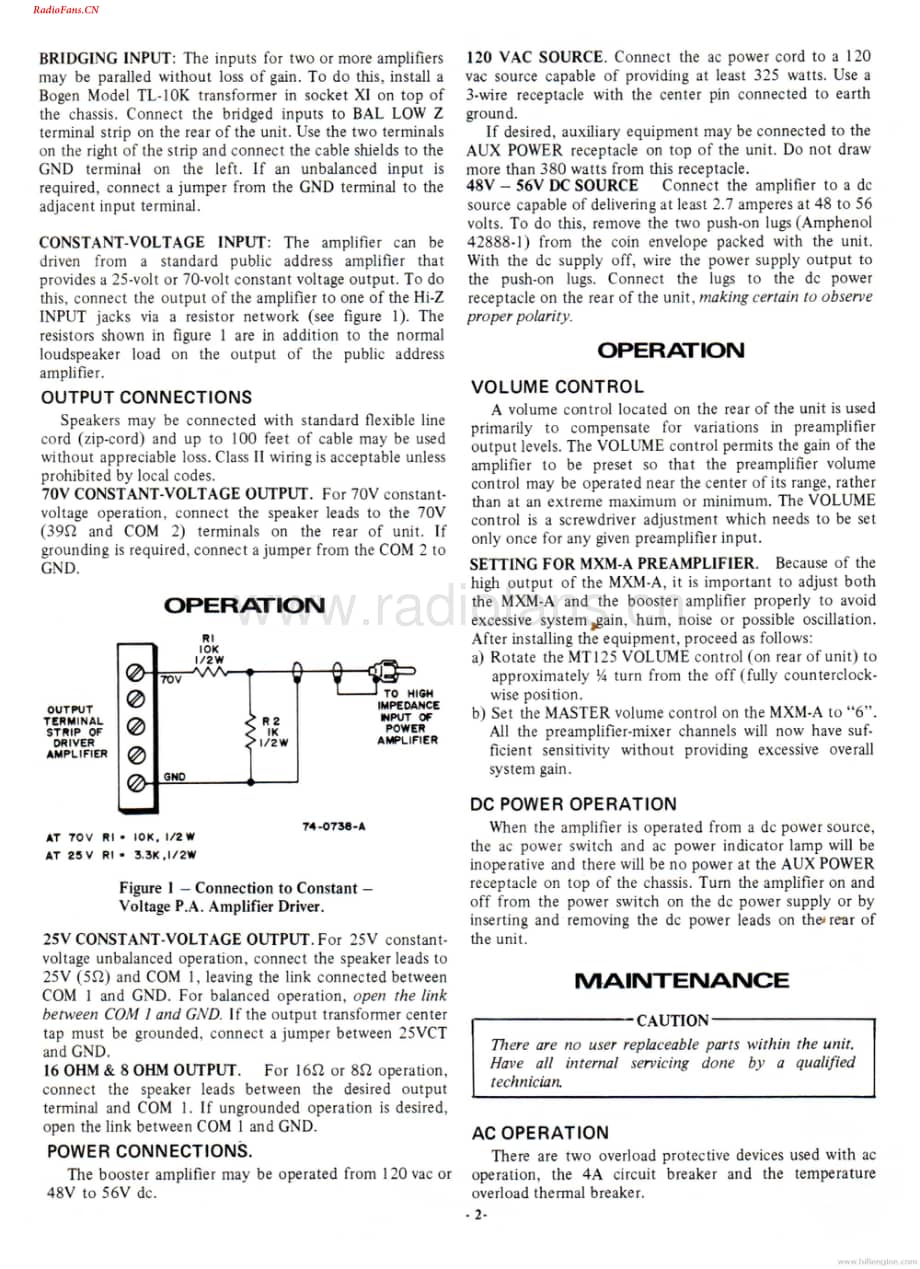 Bogen-MT125-pa-sm维修电路图 手册.pdf_第2页