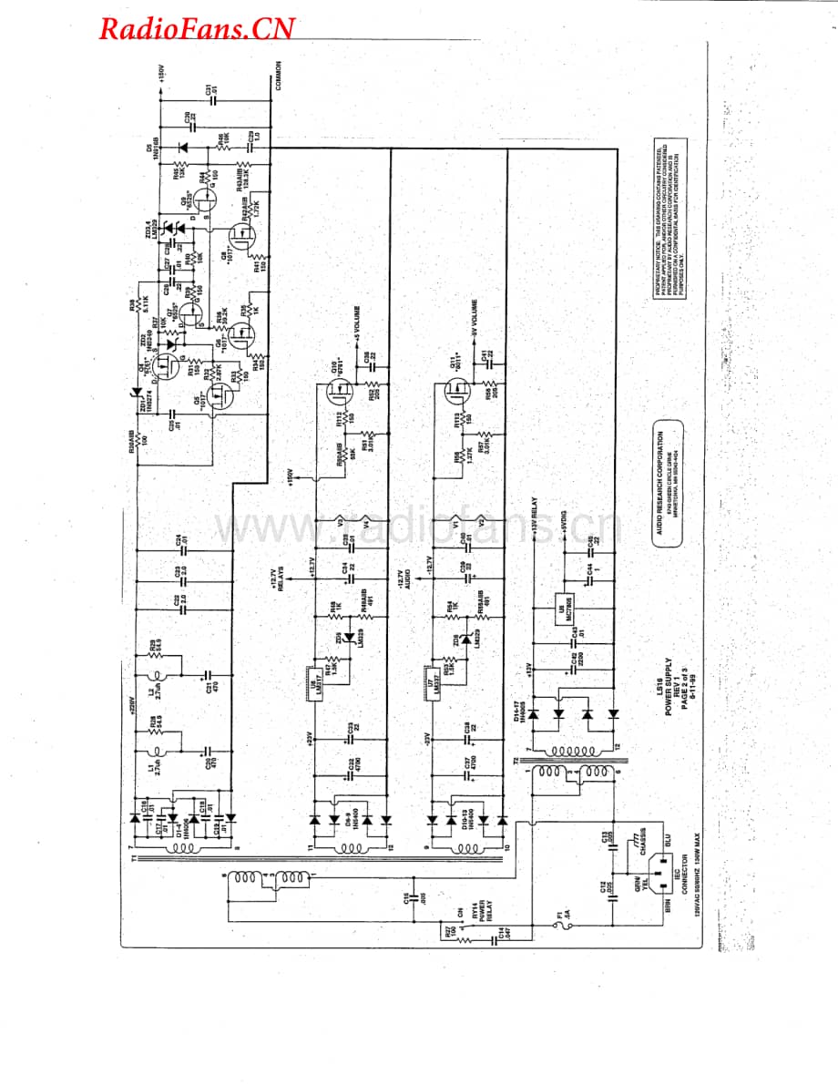 AudioResearch-LS16-pre-sch维修电路图 手册.pdf_第3页