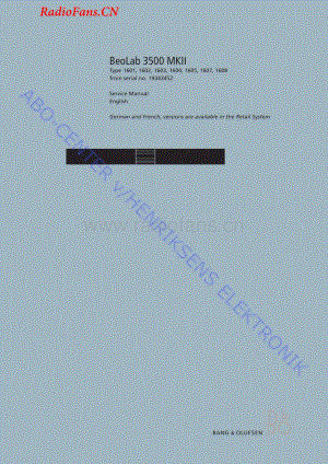 B&O-Beolab3500MKIIDA-type-160 x-from19343452维修电路图 手册.pdf