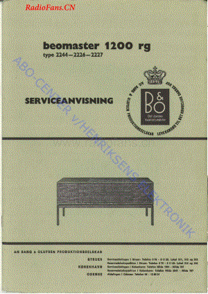 B&O-Beomaster1200-type-222x维修电路图 手册.pdf