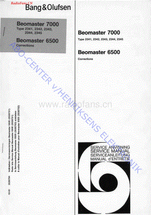 B&O-Beomaster7000-type-234x维修电路图 手册.pdf