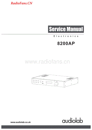 Audiolab-8200AP-pre-sm维修电路图 手册.pdf
