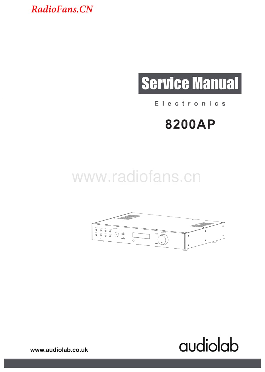 Audiolab-8200AP-pre-sm维修电路图 手册.pdf_第1页