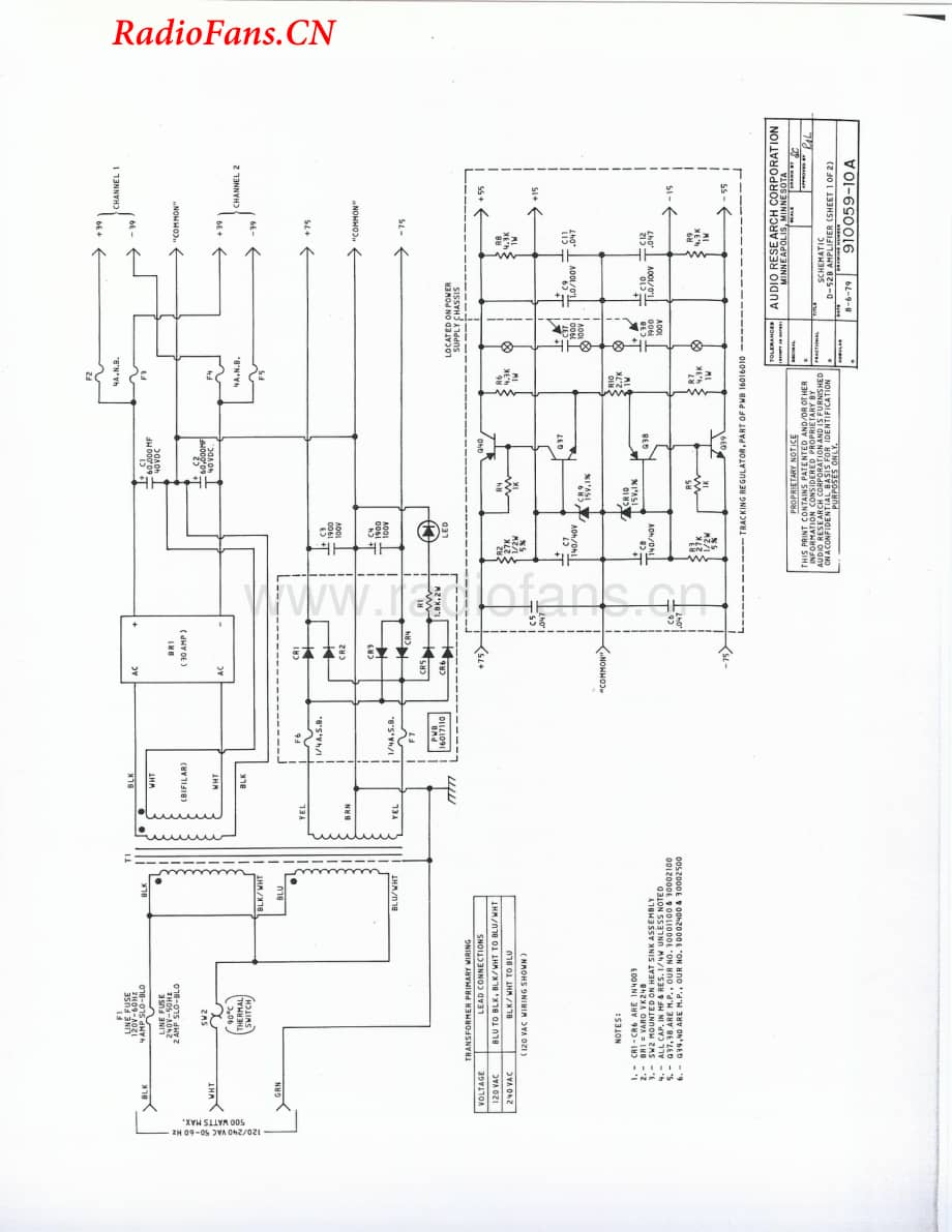 AudioResearch-D52B-pwr-sch维修电路图 手册.pdf_第2页