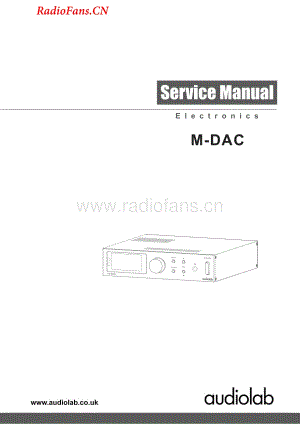 Audiolab-Mdac-dac-sm维修电路图 手册.pdf