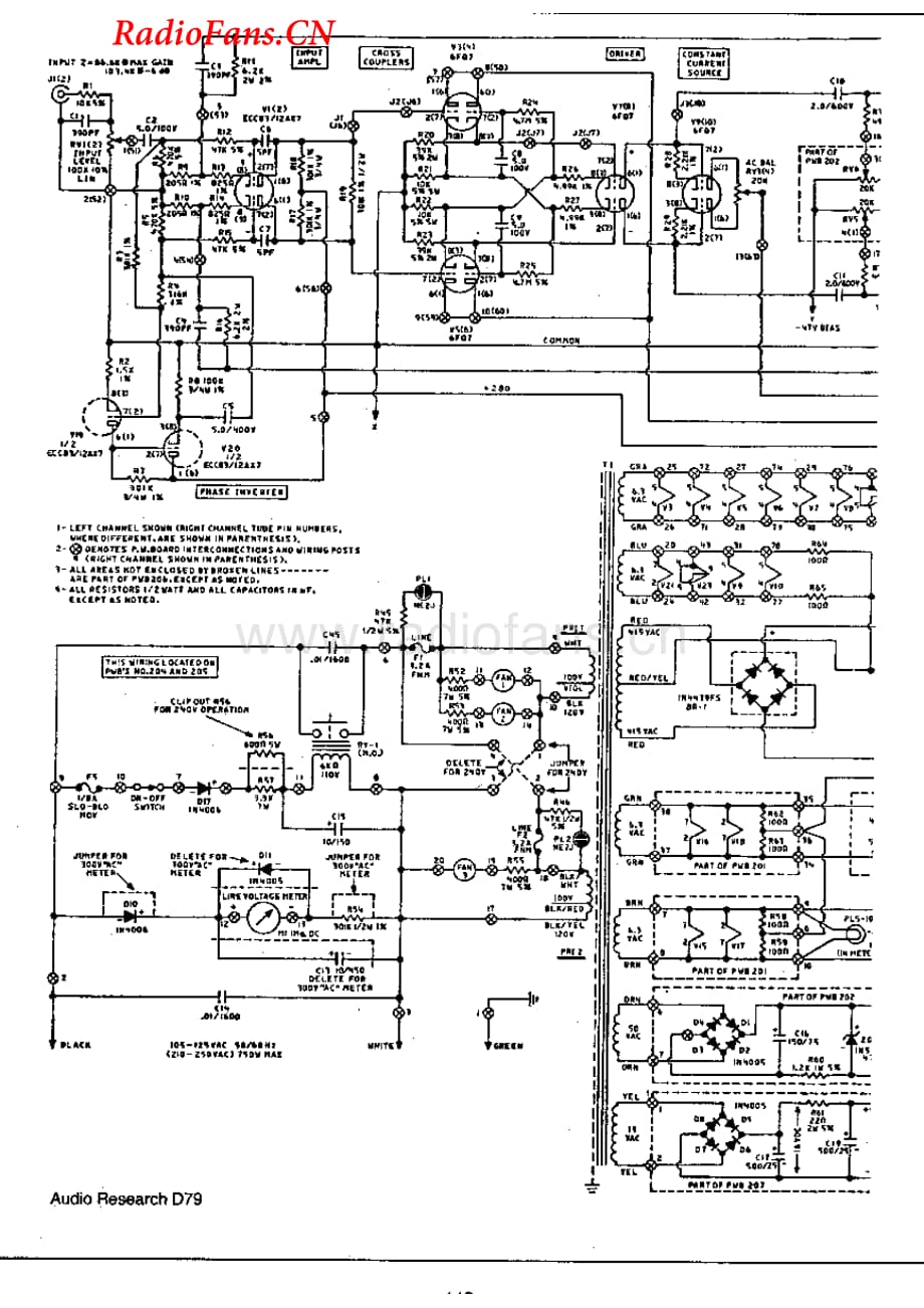 AudioResearch-D79A-pwr-sch维修电路图 手册.pdf_第1页