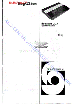 B&O-BeogramCDX-type-512x维修电路图 手册.pdf