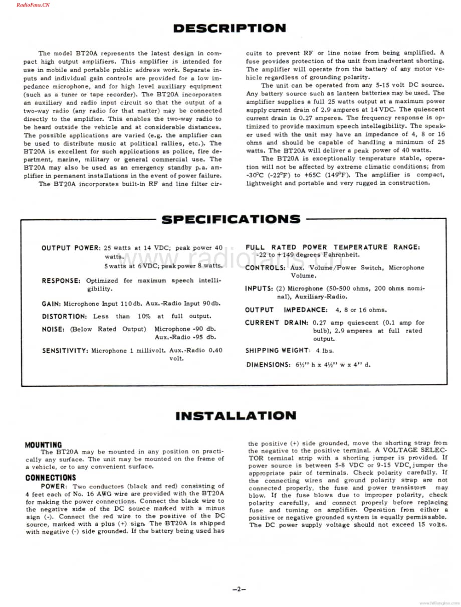 Bogen-BT20A-pa-sm维修电路图 手册.pdf_第2页
