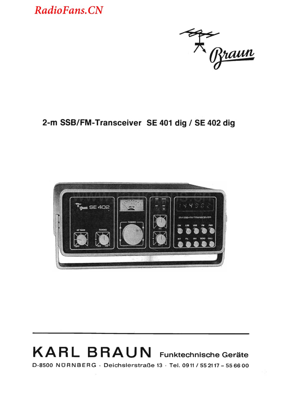 Braun-SE401-fm-sm维修电路图 手册.pdf_第1页