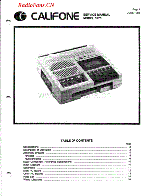 Califone-5275-tape-sm维修电路图 手册.pdf