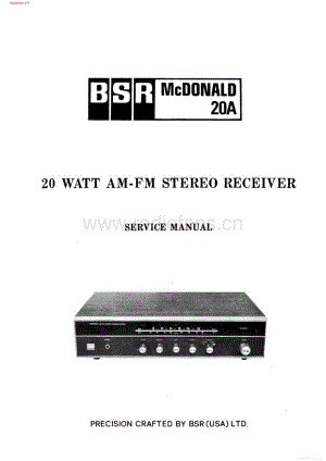 BSR-20A-rec-sm维修电路图 手册.pdf