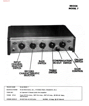 Brook-Model7-pre-sm维修电路图 手册.pdf