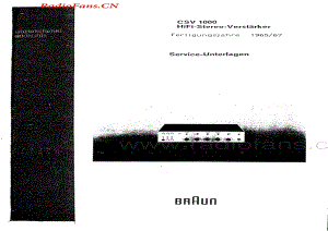 Braun-CSV1000-int-sm维修电路图 手册.pdf