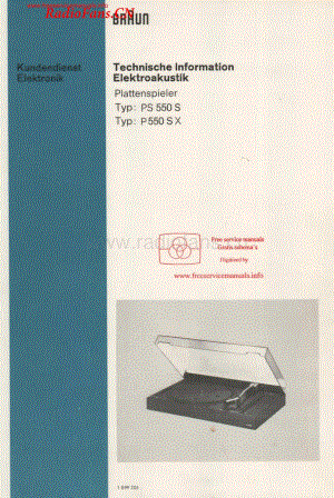 Braun-P550SX-tt-sm维修电路图 手册.pdf