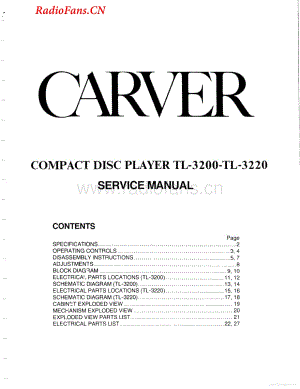 Carver-TL3220-cd-sm维修电路图 手册.pdf