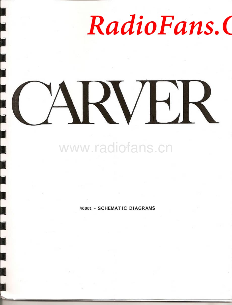 Carver-4000T-pre-sm维修电路图 手册.pdf_第1页