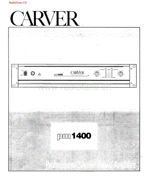 Carver-PM1400-pwr-sch维修电路图 手册.pdf