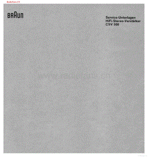 Braun-CSV500-int-sm维修电路图 手册.pdf