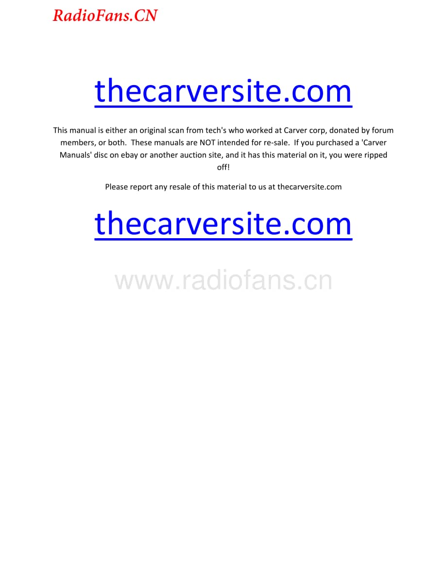 Carver-CT7-pre-sm维修电路图 手册.pdf_第1页