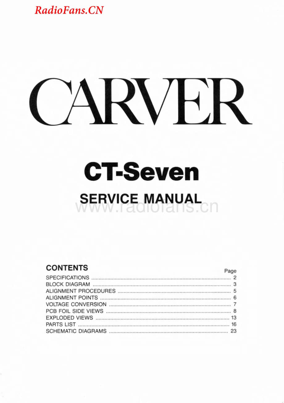 Carver-CT7-pre-sm维修电路图 手册.pdf_第2页