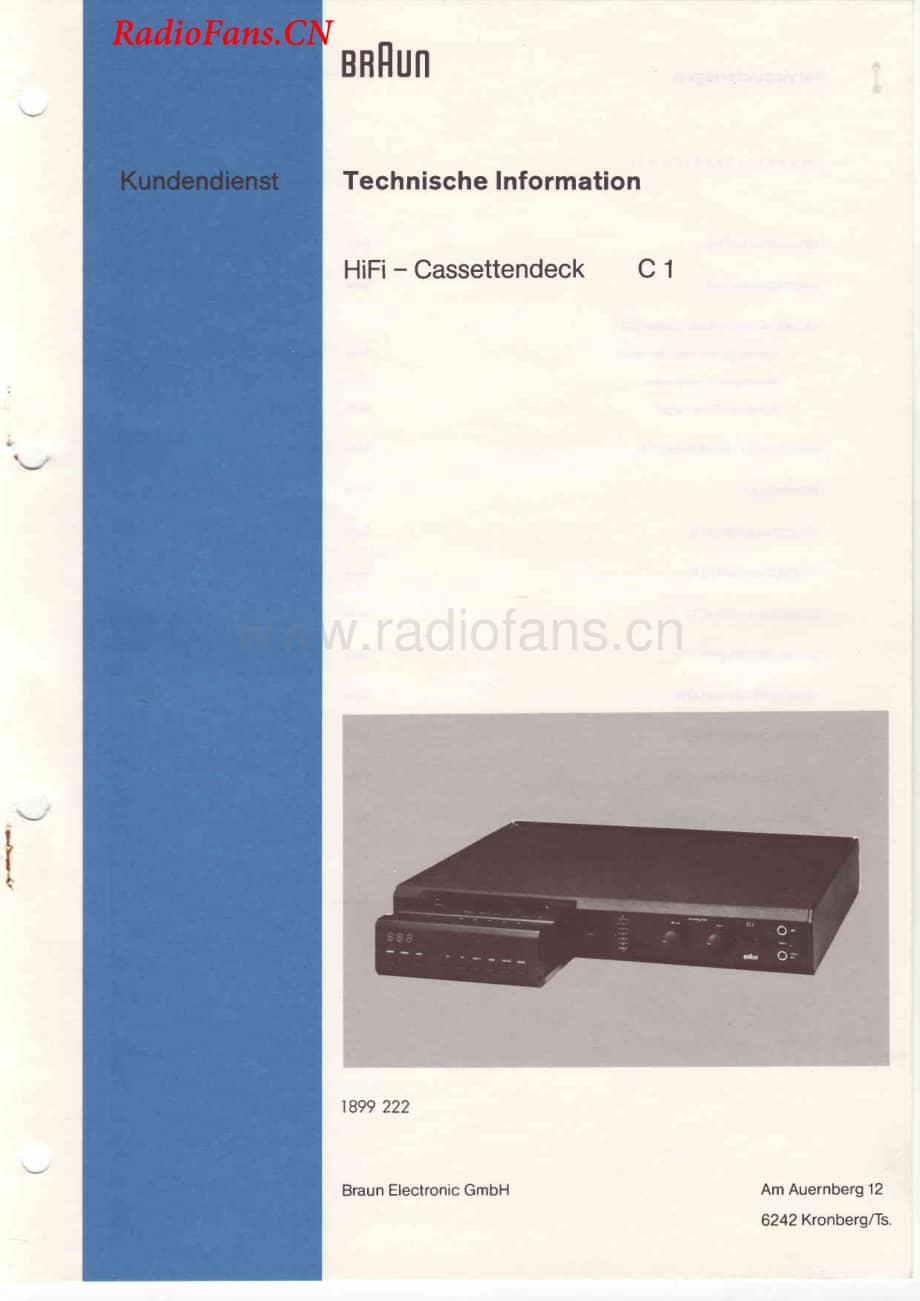 Braun-C1-tape-sm维修电路图 手册.pdf_第1页