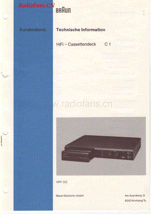 Braun-C1-tape-sm维修电路图 手册.pdf