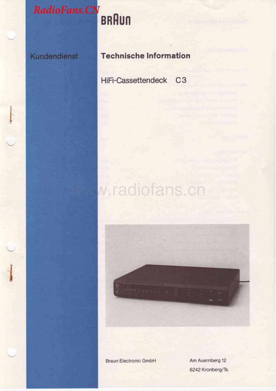 Braun-C3-tape-sm维修电路图 手册.pdf_第1页
