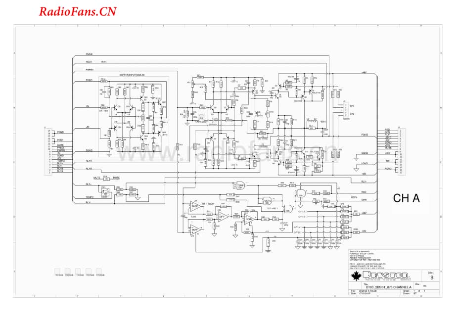 Bryston-B100-2B-SST875-sch维修电路图 手册.pdf_第1页